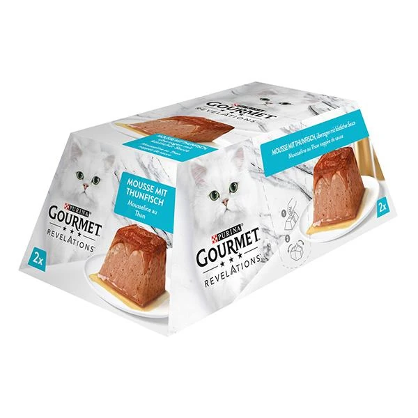 Purina Gourmet Revelations Ton Balıklı Yetişkin Kedi Yaş Maması 2*57 g