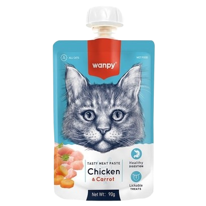 Wanpy Tavuklu Kedi Ödül Maması 90 g STD