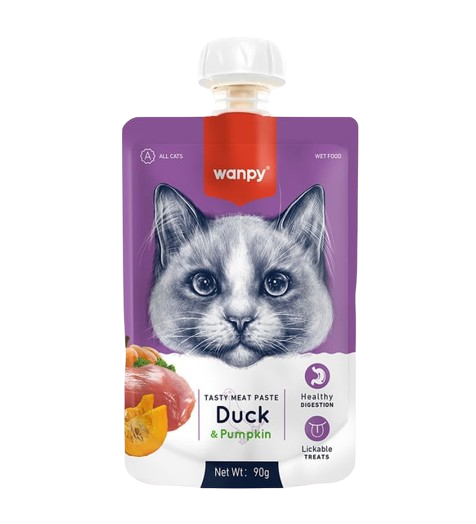 Wanpy Ördekli Kedi Ödül Maması 90 g