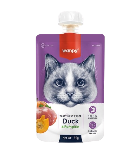 Wanpy Ördekli Kedi Ödül Maması 90 g STD