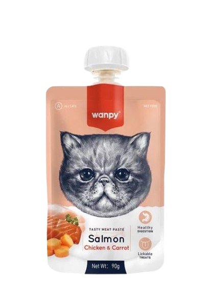 Wanpy Somonlu Kedi Ödül Maması 90 g STD