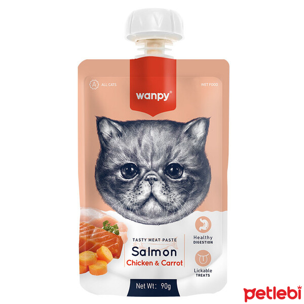 Wanpy Somonlu Kedi Ödül Maması 90 g STD