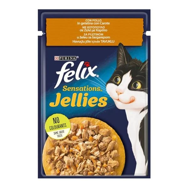 Felix Tavuklu Havuçlu Yetişkin Kedi Pouch 85 gr
