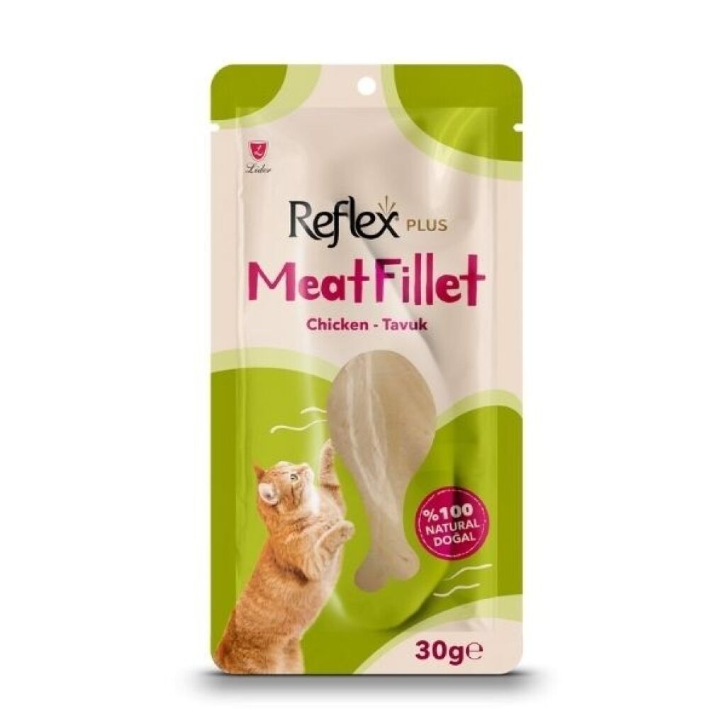 Reflex Plus  Meat Fillet Tavuklu Kedi ödül Maması 30 gr