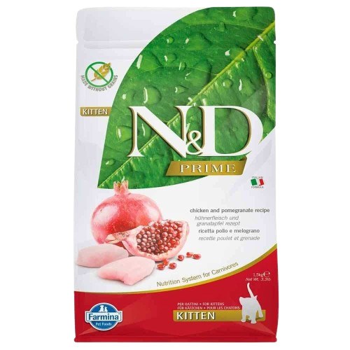 ND Prıme Tahılsız Tavuk & Nar Yavru Kedi Maması 1.5 kg