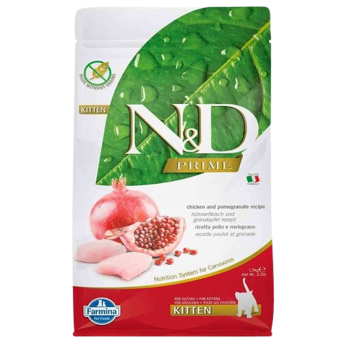 ND Prıme Tahılsız Tavuk & Nar Yavru Kedi Maması 1.5 kg