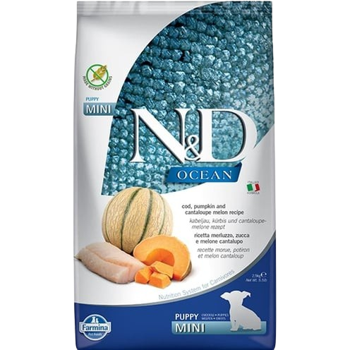 ND Ocean Morina Balıklı Kavunlu Mini Yavru Köpek Maması 2.5 kg