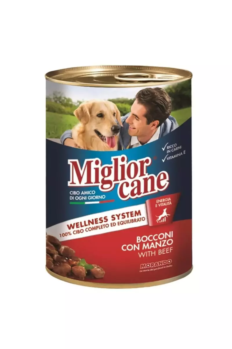 Miglior Gatto Biftek Yetişkin Köpek Yaş Maması 405 gr