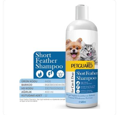 Petguard Kısa Tüylü Pet Şampuanı 400 ml