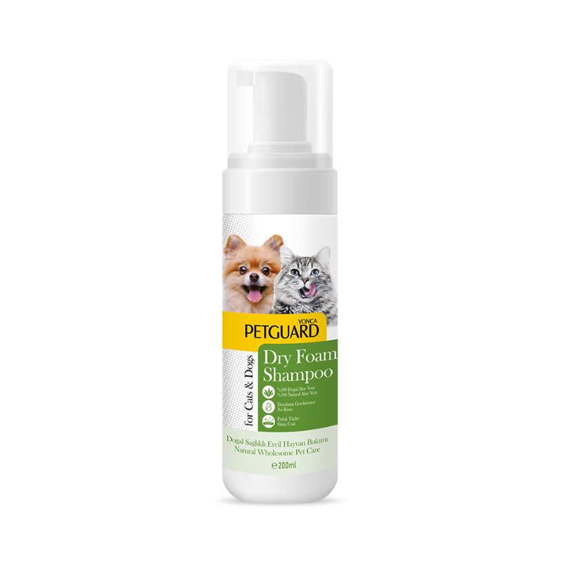 Petguard Aloe Vera Pet Köpük Kuru Şampuan 200 ml