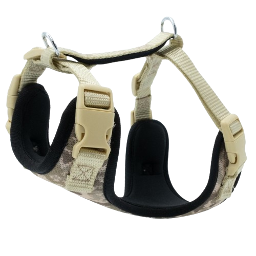 Doggie Havalı Dokuma Göğüs Tasması Kamuflaj 1,5X35-45Cm