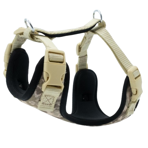 Doggie Havalı Dokuma Göğüs Tasması Kamuflaj 1,5X35-45Cm