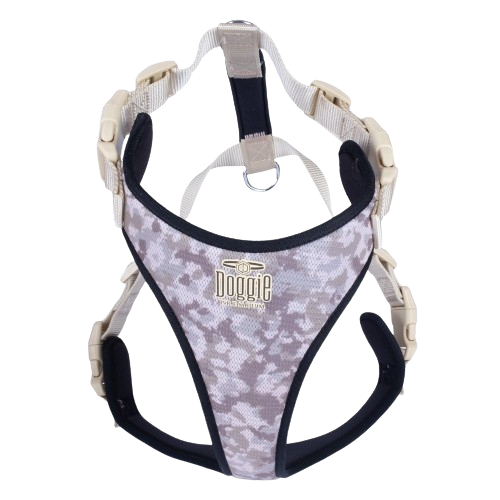 Doggie Havalı Dokuma Göğüs Tasması Kamuflaj 2,5X65-75Cm