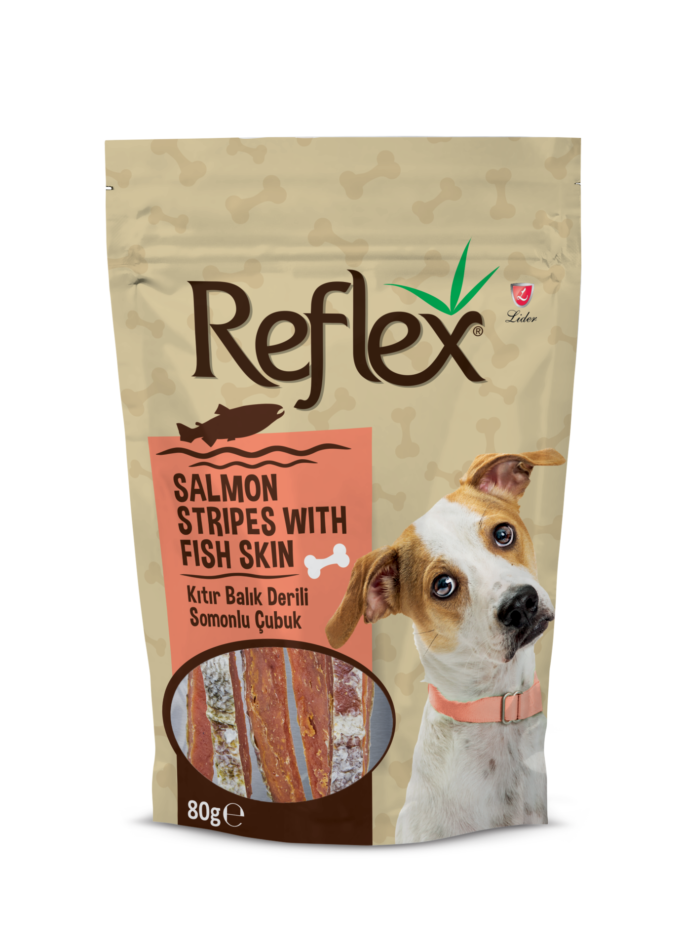 Reflex Kıtır Balık Derili Somonlu Çubuk 80 g