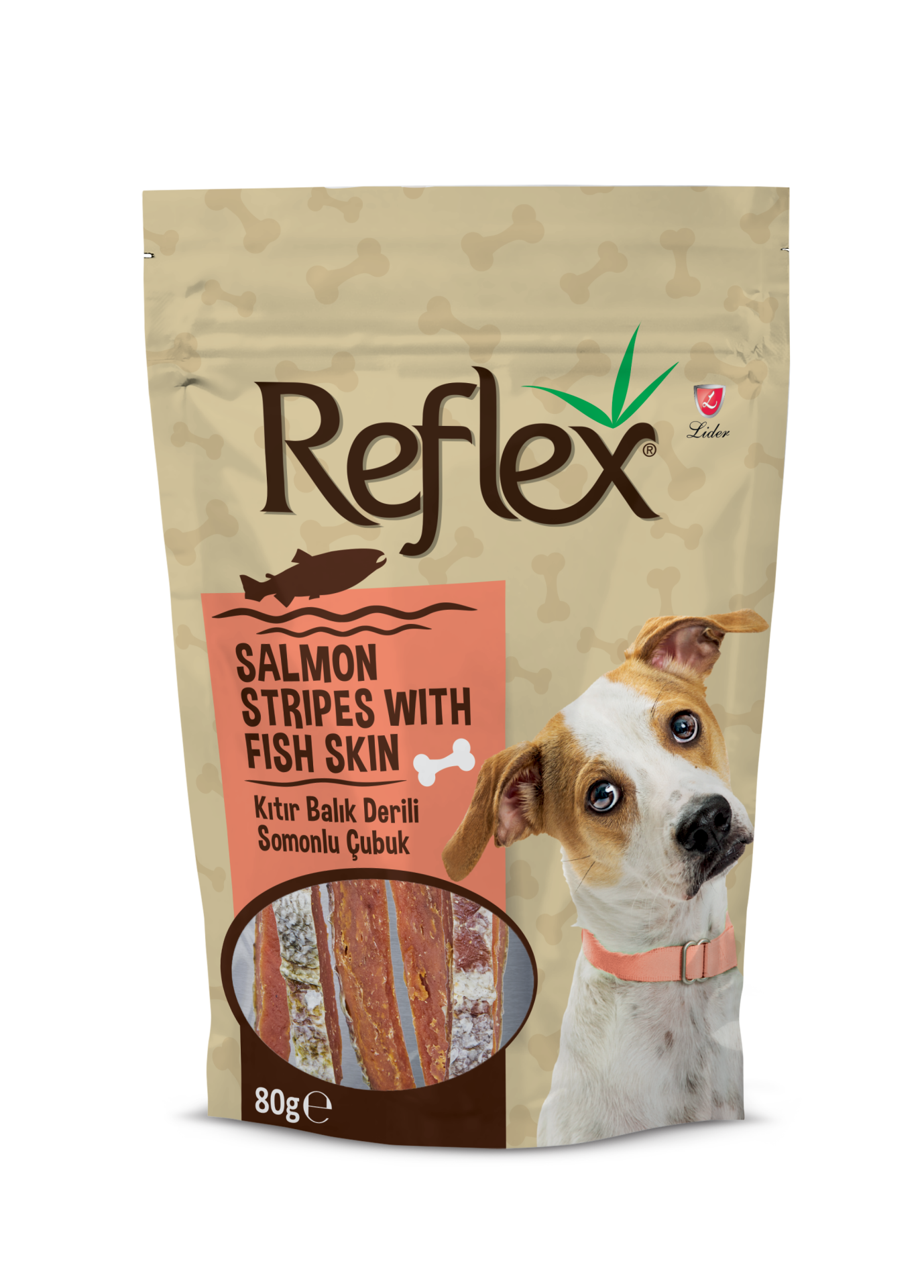 Reflex Kıtır Balık Derili Somonlu Çubuk 80 g