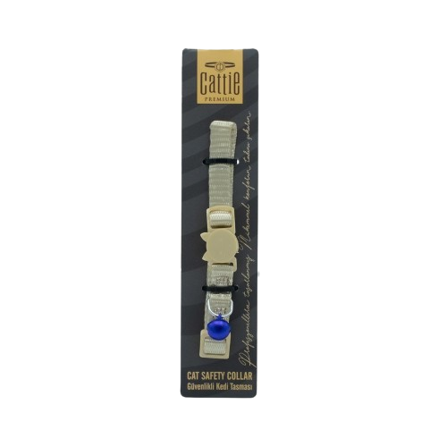 Cattie Güvenlik Tokalı Kedi Boyun Tasması Haki 1X15-25Cm