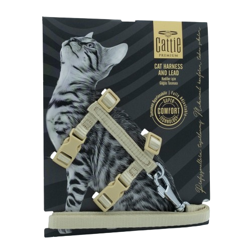 Doggie Kedi Göğüs & Gezdirme Takımı Haki 1X25-40Cm