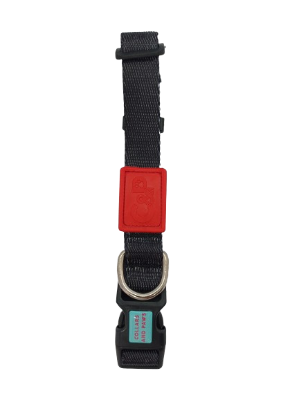 C&P Dokuma Köpek Boyun Tasması Black M