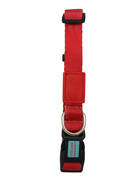 C&P Dokuma Köpek Boyun Tasması Red S