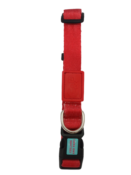 C&P Dokuma Köpek Boyun Tasması Red M