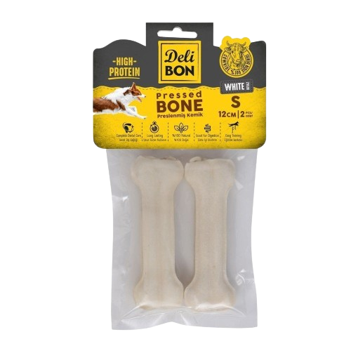 Delibon Deri Pres Kemik 12Cm S Boy 2Li Paket Beyaz 12Cmx2Ad.