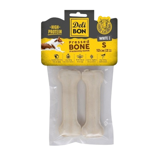 Delibon Deri Pres Kemik 12Cm S Boy 2Li Paket Beyaz 12Cmx2Ad.