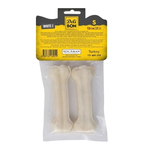 Delibon Deri Pres Kemik 12Cm S Boy 2Li Paket Beyaz 12Cmx2Ad.