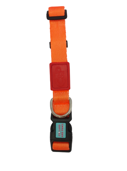 C&P Dokuma Köpek Boyun Tasması Orange M