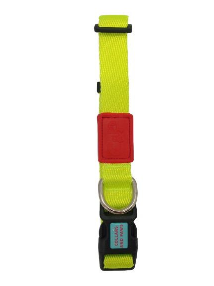 C&P Dokuma Köpek Boyun Tasması Lime S