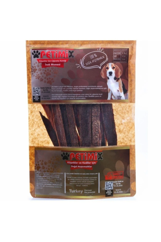 Petimix İnek Meme Köpek Ödül Mamasu 130 g