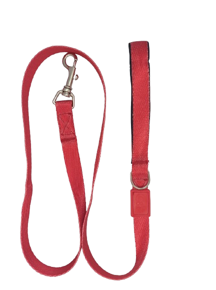 C&P Dokuma Köpek Gezdirme Tasması  Red 2X140Cm