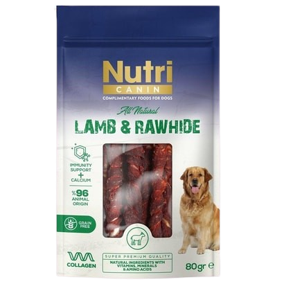 Nutri Canin Kuzulu Sargılı Kemik 80 g