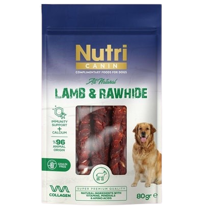 Nutri Canin Kuzulu Sargılı Kemik 80 g STD