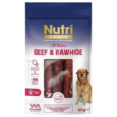 Nutri Canin Dana Etli Sargılı Kemik 80 g
