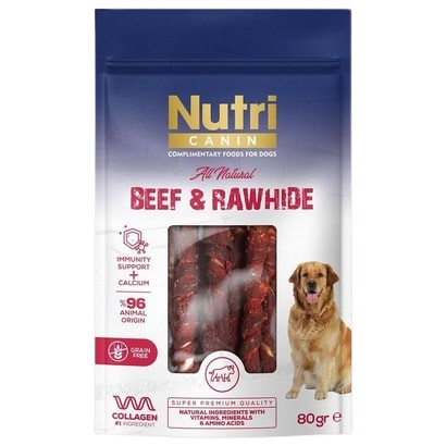 Nutri Canin Dana Etli Sargılı Kemik 80 g