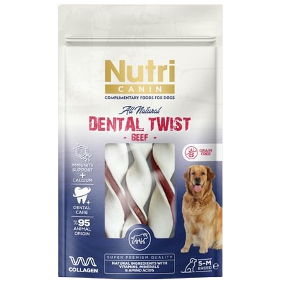 Nutri Canin Dana Etli Dental Twist Kemik 80 g