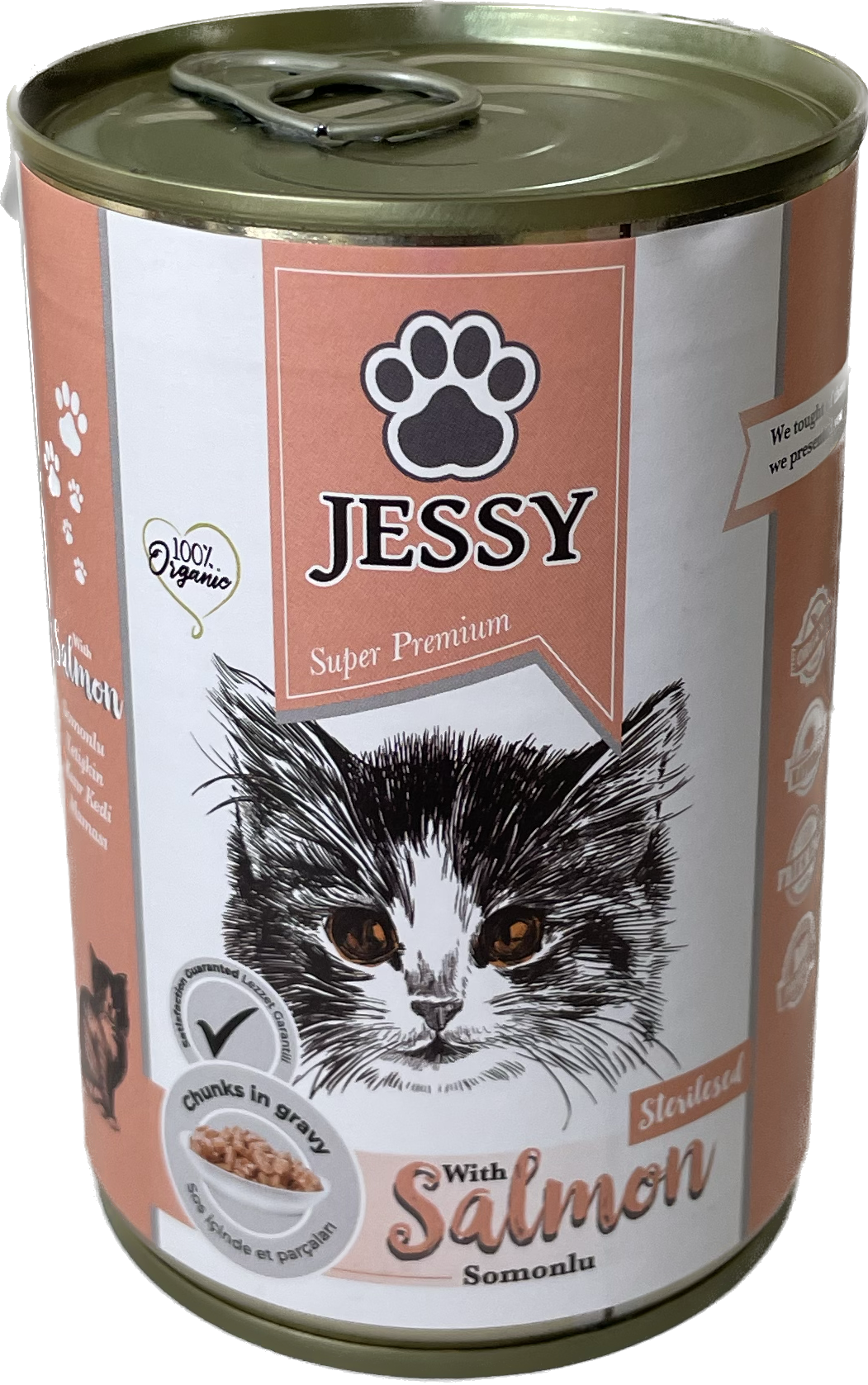 Jessy Somonlu Kısır Kedi Yaş Maması 400 g
