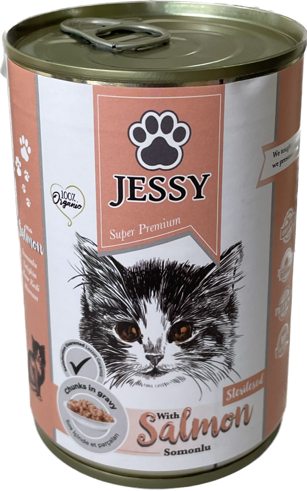 Jessy Somonlu Kısır Kedi Yaş Maması 400 g