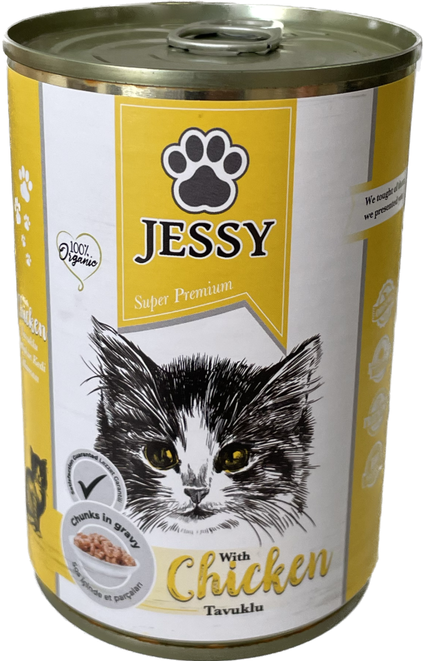 Jessy Tavuklu Yetişkin Kedi Yaş Maması 400 g