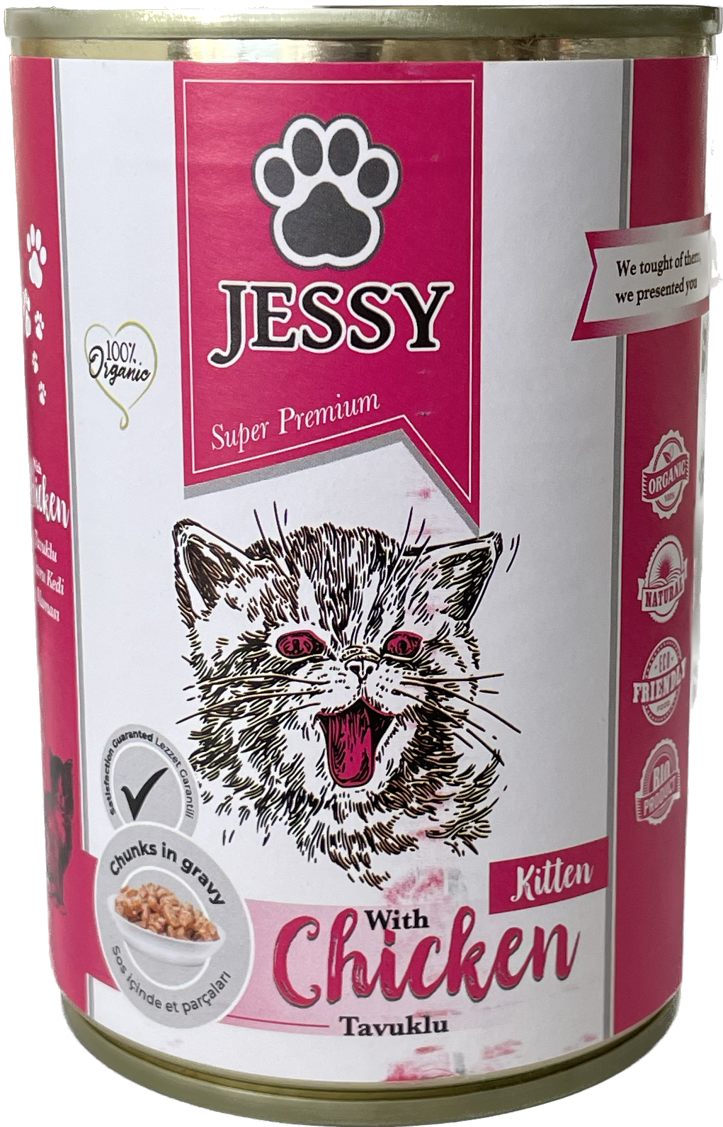 Jessy Tavuklu Yavru Kedi Yaş Maması 400 g