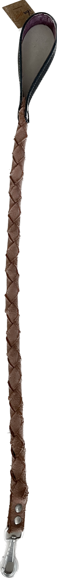 İbapet Deri Örgülü Gezdirme Tasma