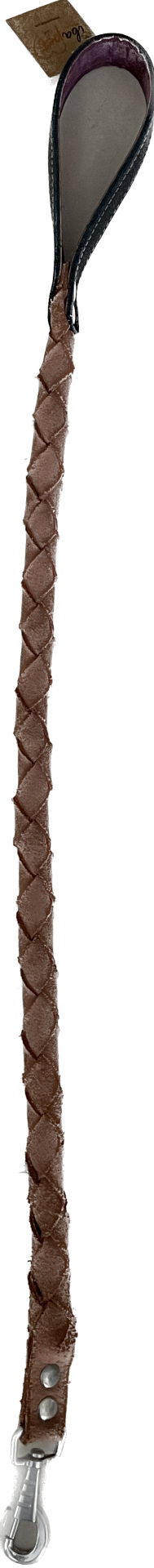 İbapet Deri Örgülü Gezdirme Tasma