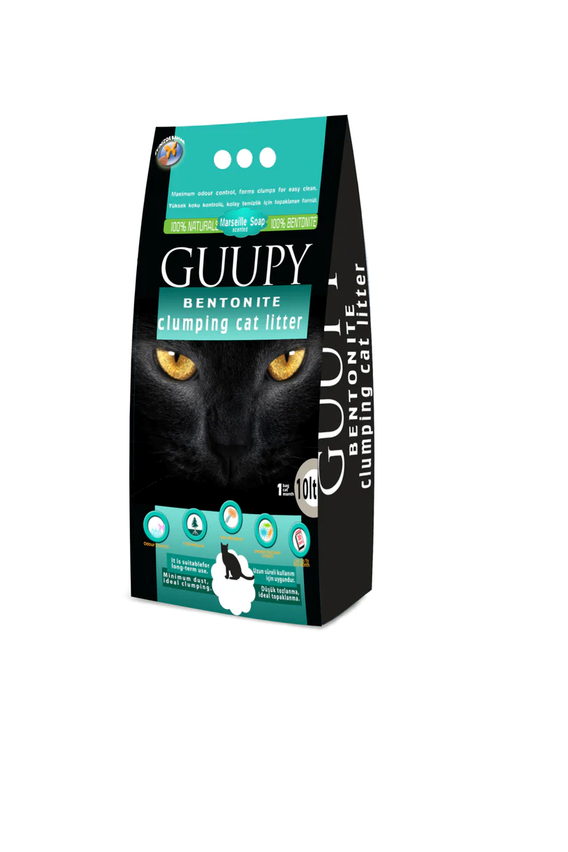 Guupy Bentonit Marsilya Sabunlu Kedi Kumu 10 lt