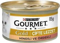 Purina Gourmet Gold Çifte Lezzet Hindi Ve Ördek Kedi Konservesi 85 gr