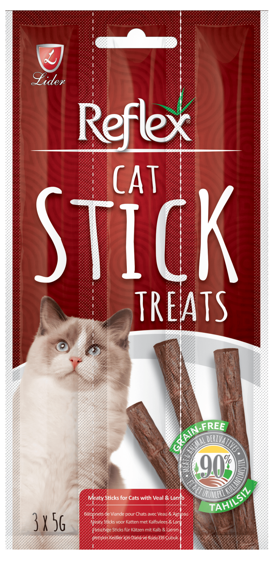 Reflex Biftekli Kedi Ödül Çubuğu 3*5 gr