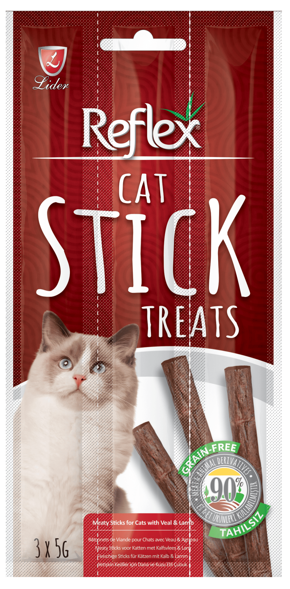Reflex Biftekli Kedi Ödül Çubuğu 3*5 gr