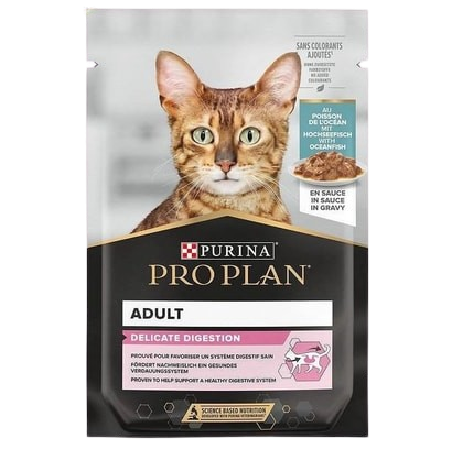 Proplan Pouch Delicate Okyanus Balıklı Kedi Yaş Maması 85 gr STD