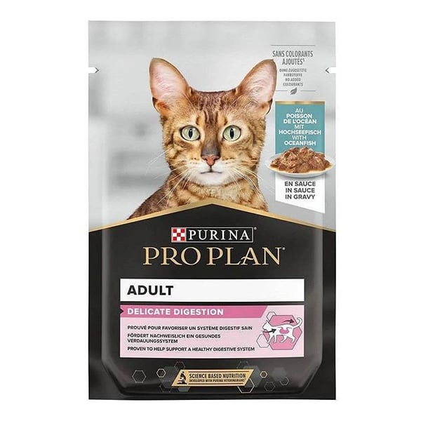 Proplan Pouch Delicate Okyanus Balıklı Kedi Yaş Maması 85 gr STD