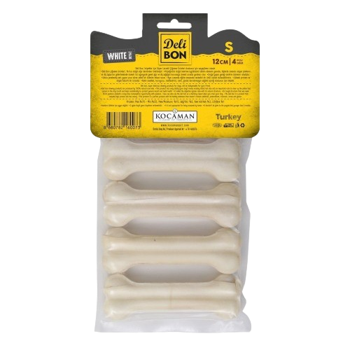 Delibon Deri Pres Kemik 12Cm S Boy 4Lü Paket Beyaz 12Cmx4Ad.