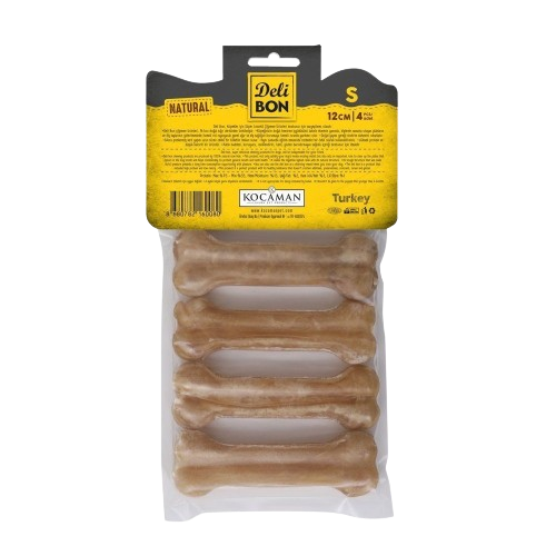 Delibon Deri Pres Kemik 12Cm S Boy 4Lü Paket Naturel 12Cmx4Ad.